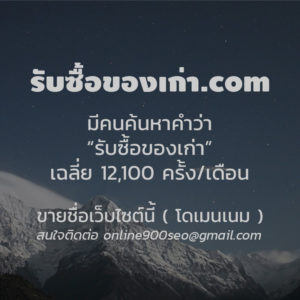 ขายโดเมนเนม รับซื้อของเก่า.com